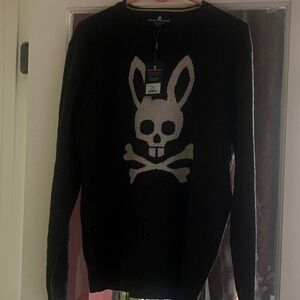 Psycho Bunny Black Textured Sweater